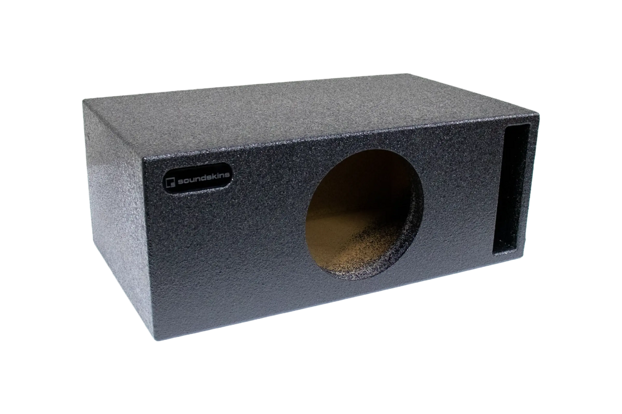 SoundSkins SPL Enclosures | Universal Single 8" Ported XL SPL - Premium USA Made Subwoofer Box with Bed Liner Spray Finish SoundSkins Global