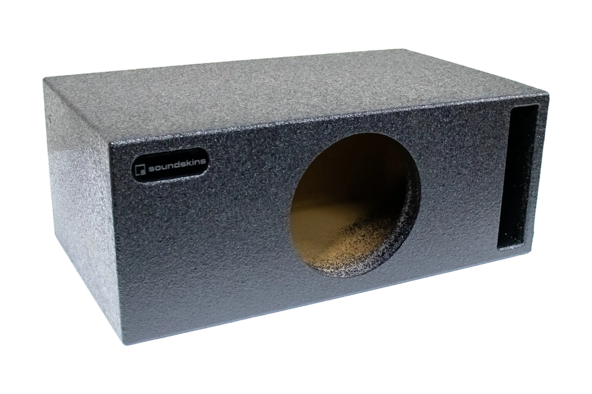 SoundSkins SPL Enclosures | Universal Single 8" Ported XL SPL - Premium USA Made Subwoofer Box with Bed Liner Spray Finish SoundSkins Global