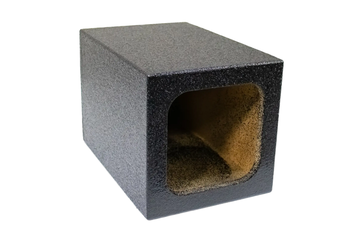 SoundSkins Enclosures | Universal Single Sealed 8" - Premium USA Made Subwoofer Box with Bed Liner Spray Finish SoundSkins Global