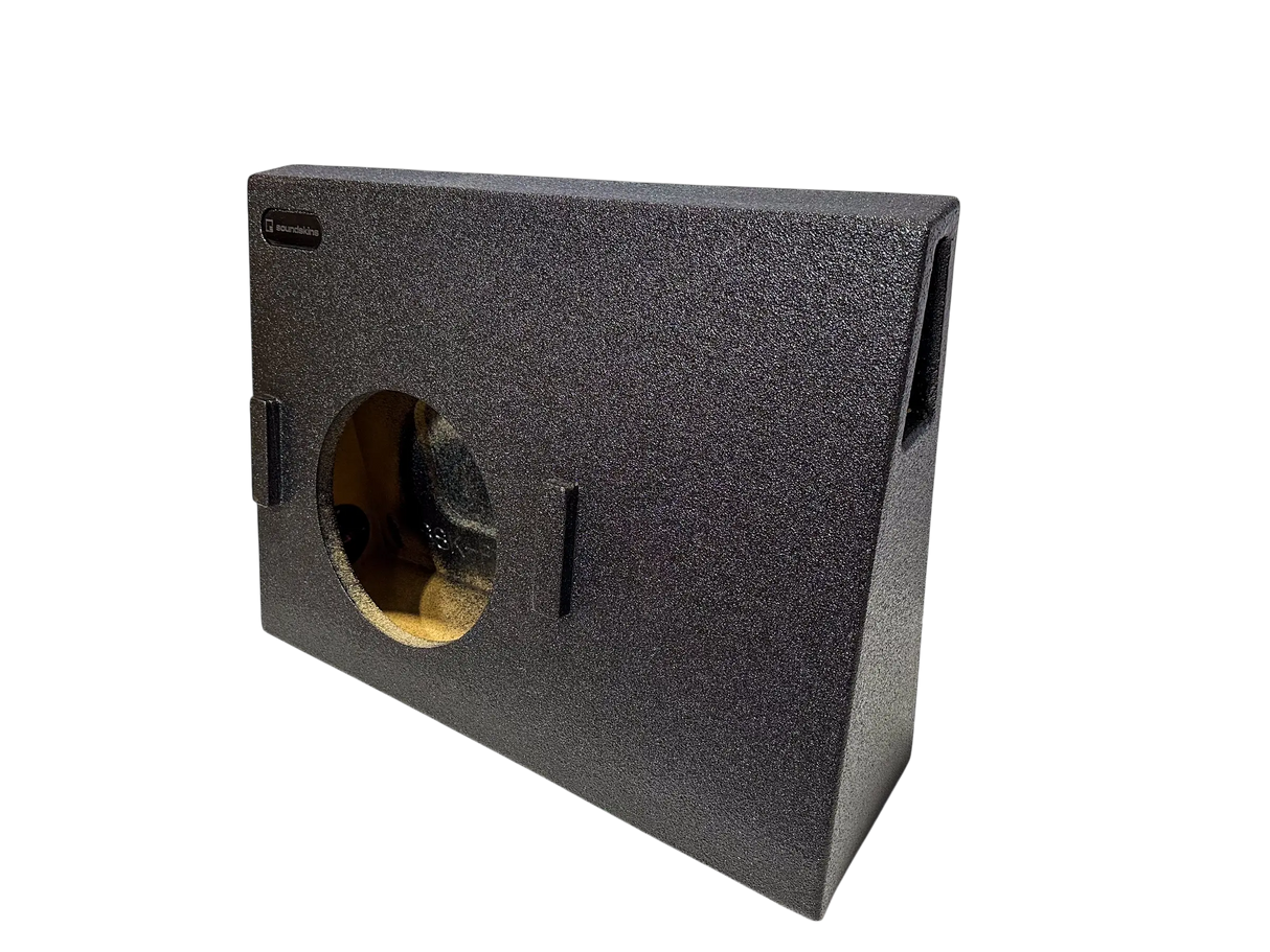 SoundSkins Enclosures | Toyota Tundra 2014-2021 CrewMax Single 12" Ported - Premium USA Made Subwoofer Box with Bed Liner Spray Finish SoundSkins Global