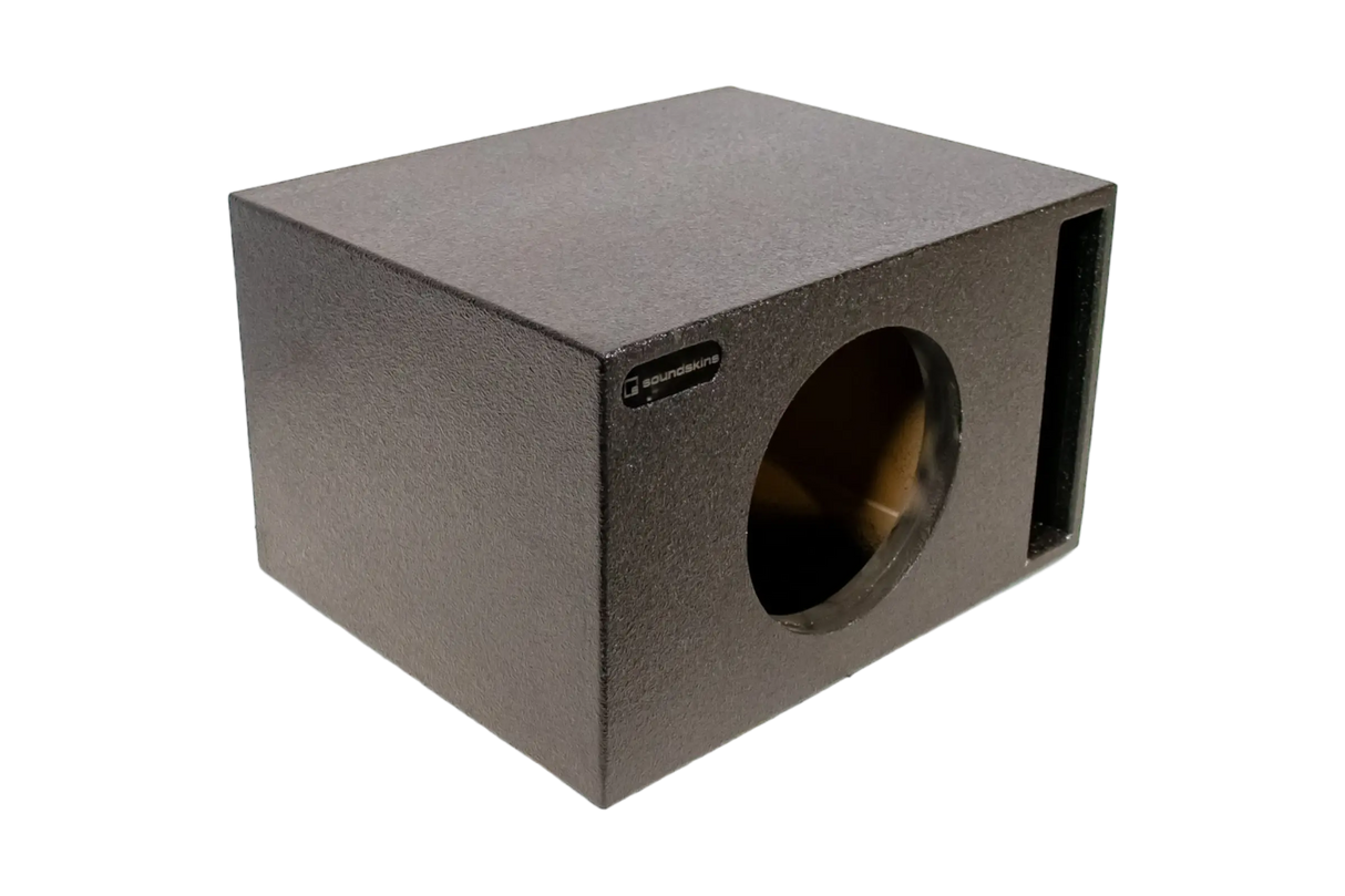 SoundSkins Enclosures | Universal Single 10" Ported XL SPL - Premium USA Made Subwoofer Box with Bed Liner Spray Finish SoundSkins Global