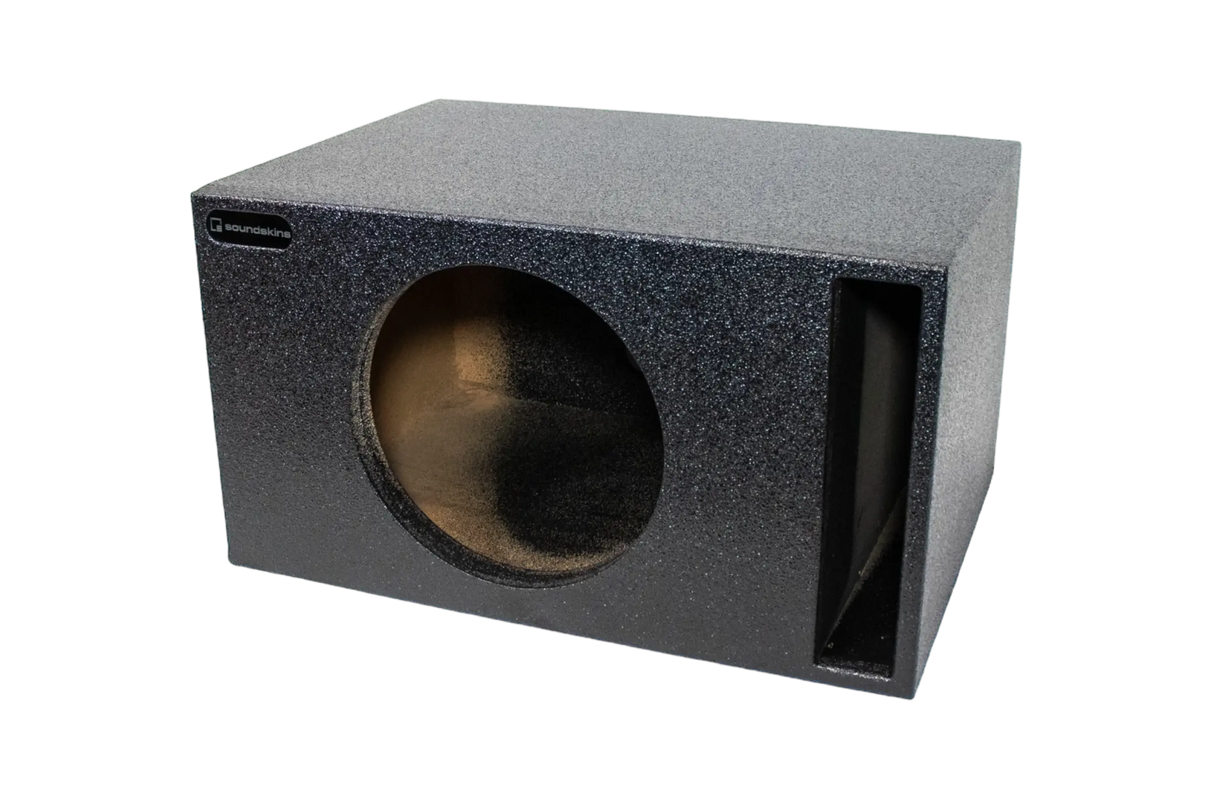 SoundSkins Enclosures | Universal Single 12" Ported XL SPL - Premium USA Made Subwoofer Box with Bed Liner Spray Finish SoundSkins Global