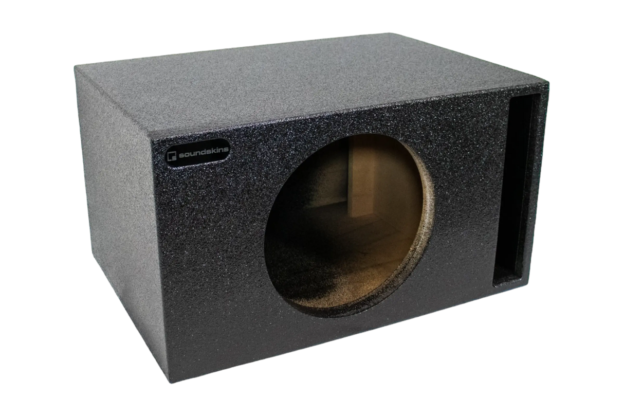 SoundSkins Enclosures | Universal Single 12" Ported XL SPL - Premium USA Made Subwoofer Box with Bed Liner Spray Finish SoundSkins Global