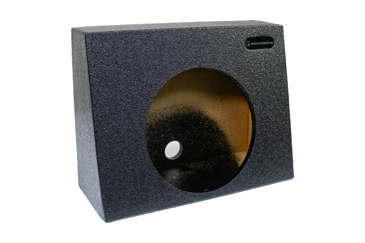 SoundSkins Enclosures | Single 12" Angled Truck Wedge Pair - Premium USA Made Subwoofer Box with Bed Liner Spray Finish SoundSkins Global