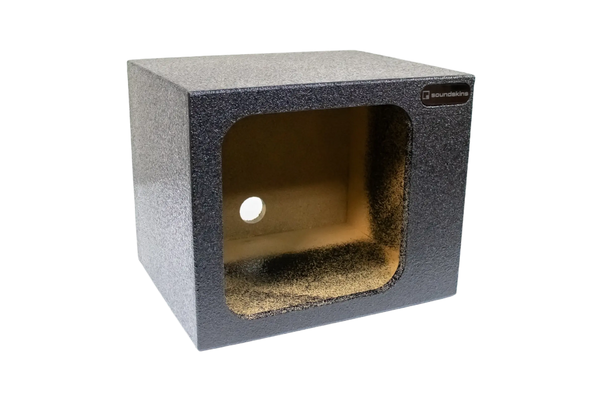 SoundSkins Enclosures | Universal Single Sealed 12" - Premium USA Made Subwoofer Box with Bed Liner Spray Finish SoundSkins Global