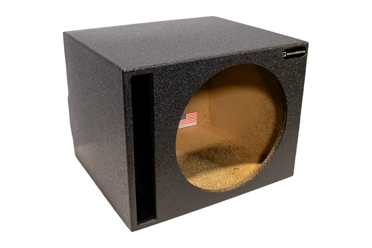 SoundSkins Enclosures | Universal Single 15" Ported - Premium USA Made Subwoofer Box with Bed Liner Spray Finish SoundSkins Global