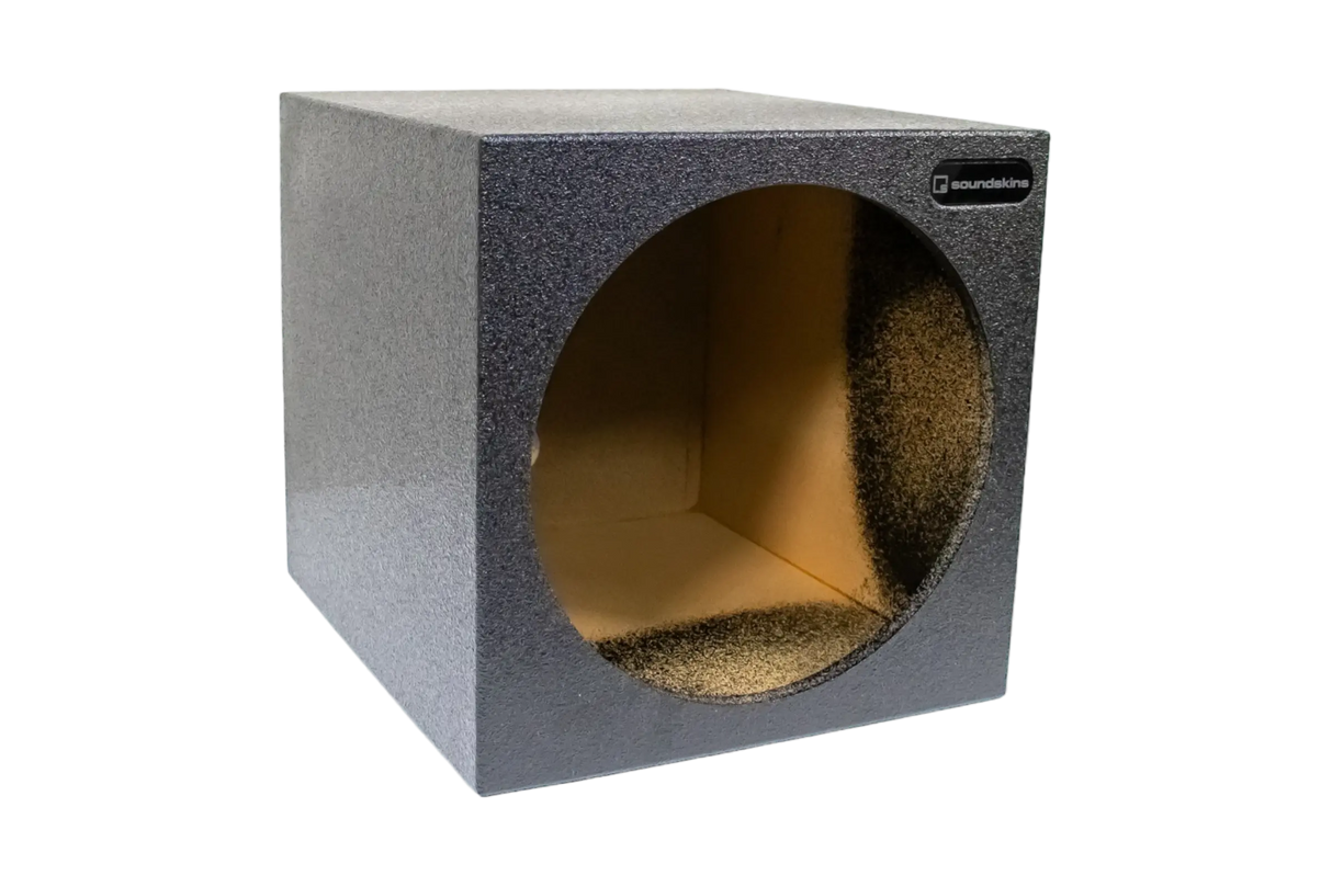 SoundSkins Enclosures | Universal Single Sealed 15" - Premium USA Made Subwoofer Box with Bed Liner Spray Finish SoundSkins Global