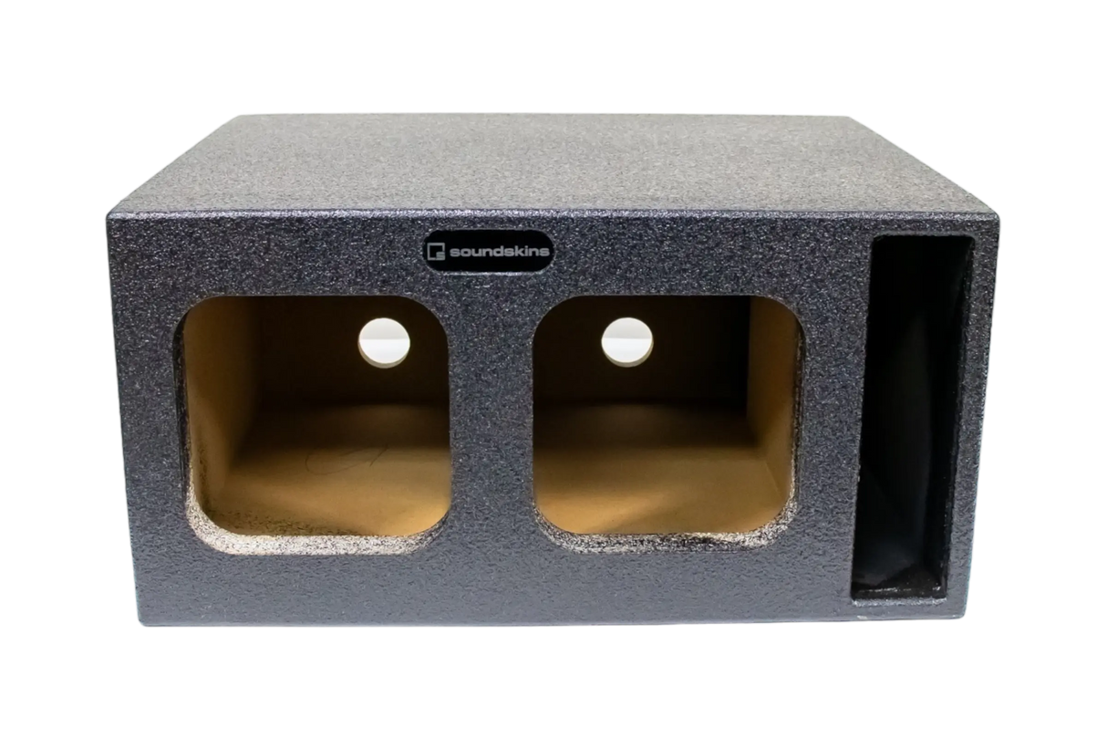 SoundSkins Enclosures | Universal Dual 8" Ported XL SPL - Premium USA Made Subwoofer Box with Bed Liner Spray Finish SoundSkins Global