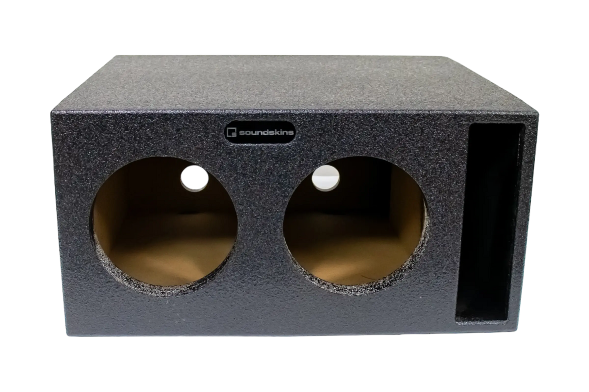 SoundSkins Enclosures | Universal Dual 8" Ported XL SPL - Premium USA Made Subwoofer Box with Bed Liner Spray Finish SoundSkins Global
