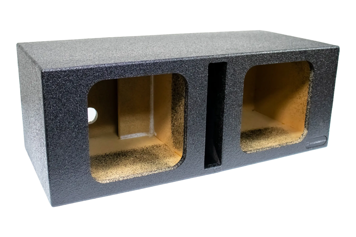 SoundSkins Enclosures | Universal Dual 10" Ported - Premium USA Made Subwoofer Box with Bed Liner Spray Finish SoundSkins Global