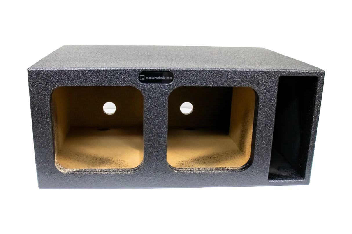 SoundSkins Enclosures | Universal Dual 10" Ported XL SPL- Premium USA Made Subwoofer Box with Bed Liner Spray Finish SoundSkins Global