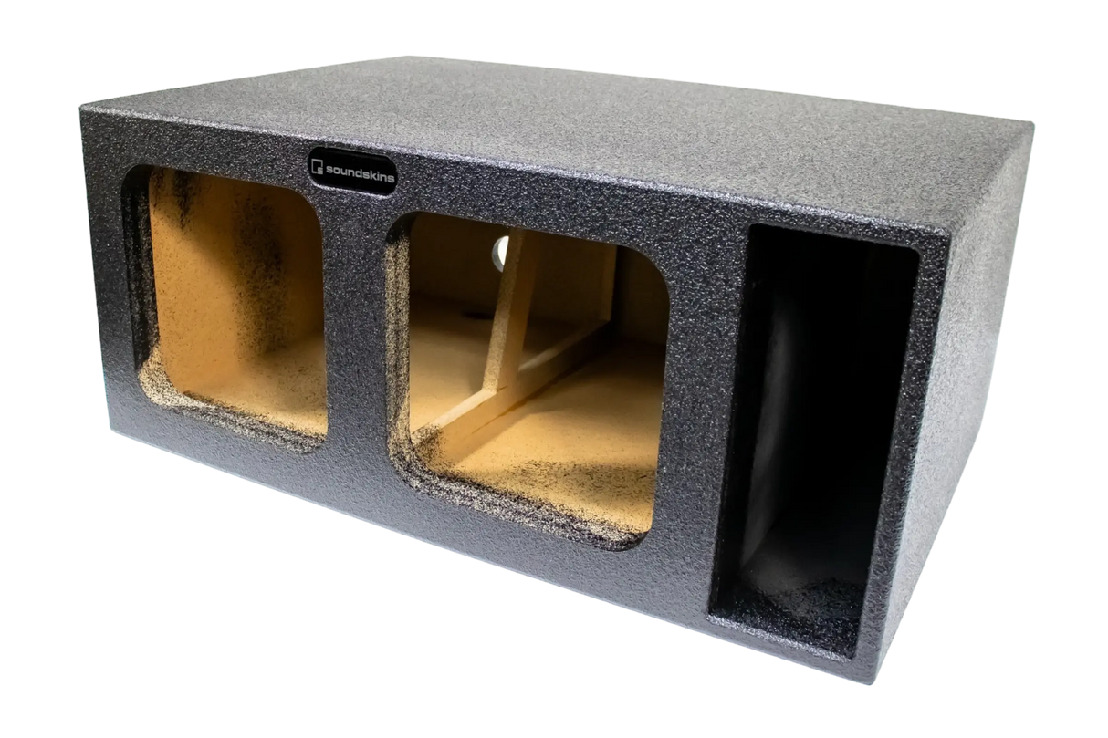 SoundSkins Enclosures | Universal Dual 10" Ported XL SPL- Premium USA Made Subwoofer Box with Bed Liner Spray Finish SoundSkins Global