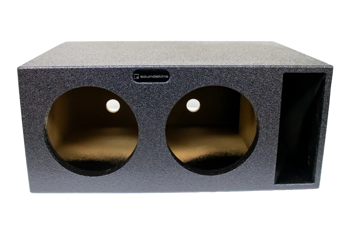 SoundSkins Enclosures | Universal Dual 10" Ported XL SPL- Premium USA Made Subwoofer Box with Bed Liner Spray Finish SoundSkins Global