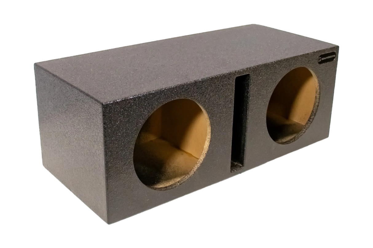 SoundSkins Enclosures | Universal Dual 10" Ported - Premium USA Made Subwoofer Box with Bed Liner Spray Finish SoundSkins Global