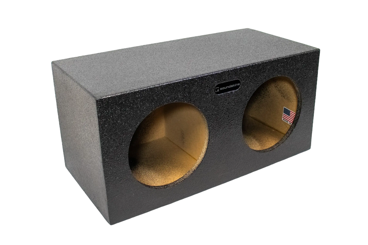 SoundSkins Enclosures | Universal Dual 10” Sealed - Premium USA Made Subwoofer Box with Bed Liner Spray Finish SoundSkins Global