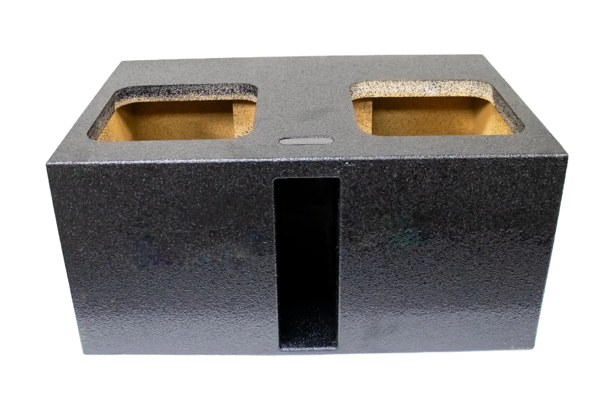 SoundSkins Enclosures | Universal Dual 12" Ported Up Fire XL SPL - Premium USA Made Subwoofer Box with Bed Liner Spray Finish SoundSkins Global