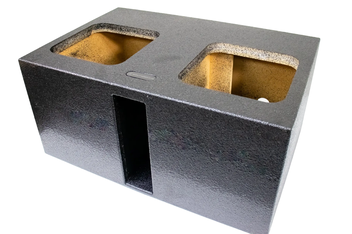 SoundSkins Enclosures | Universal Dual 12" Ported Up Fire XL SPL - Premium USA Made Subwoofer Box with Bed Liner Spray Finish SoundSkins Global