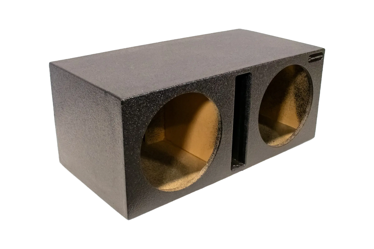 SoundSkins Enclosures | Universal Dual 12" Ported - Premium USA Made Subwoofer Box with Bed Liner Spray Finish SoundSkins Global