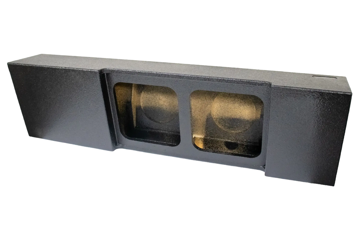 SoundSkins Enclosures | Ford F-150 SuperCrew 2009+ Dual 12" Deluxe Sealed - Premium USA Made Subwoofer Box with Bed Liner Spray Finish SoundSkins Global