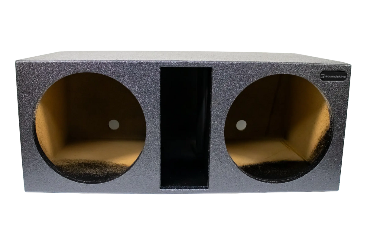 SoundSkins Enclosures | Universal Dual 15" Ported Front FIre XL SPL - Premium USA Made Subwoofer Box with Bed Liner Spray Finish SoundSkins Global