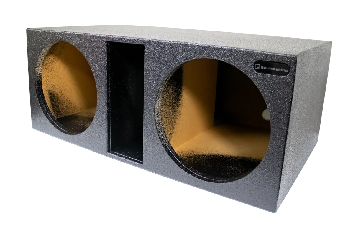 SoundSkins Enclosures | Universal Dual 15" Ported Front FIre XL SPL - Premium USA Made Subwoofer Box with Bed Liner Spray Finish SoundSkins Global
