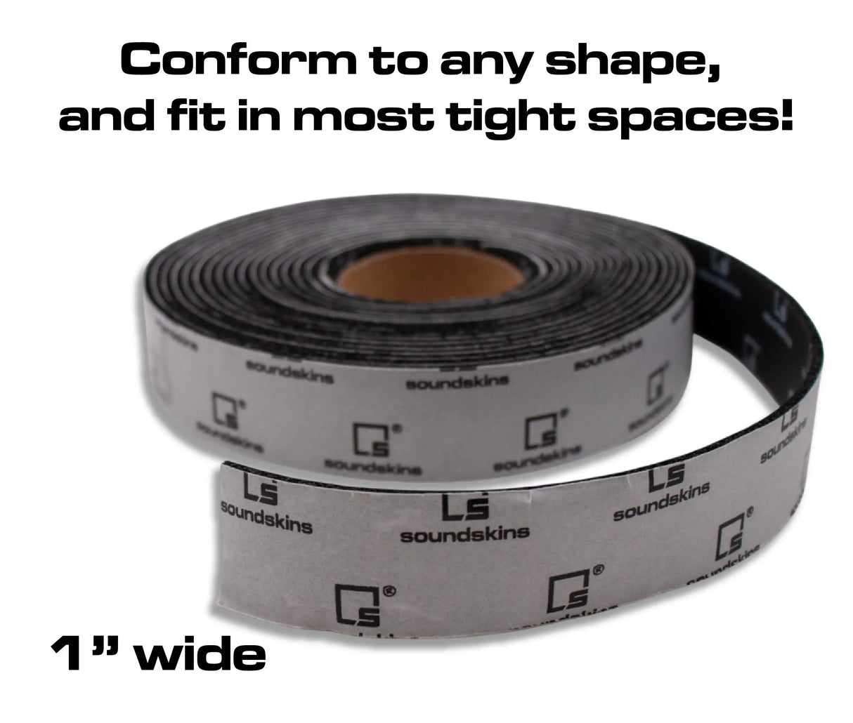 SoundSkins | Silent Strip 1" Sound Deadening Closed Cell Acoustic Foam Tape | SSK-STRIP1 | Rubber Closed Cell Foam (1" Wide) SoundSkins Global