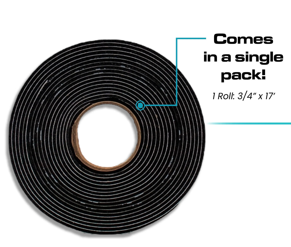 SoundSkins | Silent Strip 3/4" Sound Deadening Closed Cell Acoustic Foam Tape | SSK-STRIP3/4 | Rubber Closed Cell Foam (3/4" Wide) SoundSkins Global