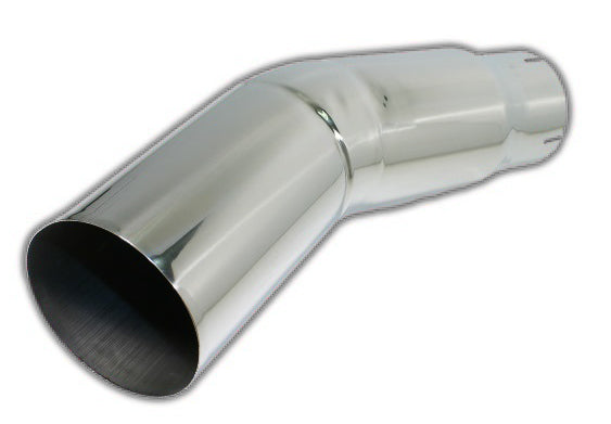 Turn Out Tip | Polished 304 Stainless Exhaust Tip Mel's Mfg.