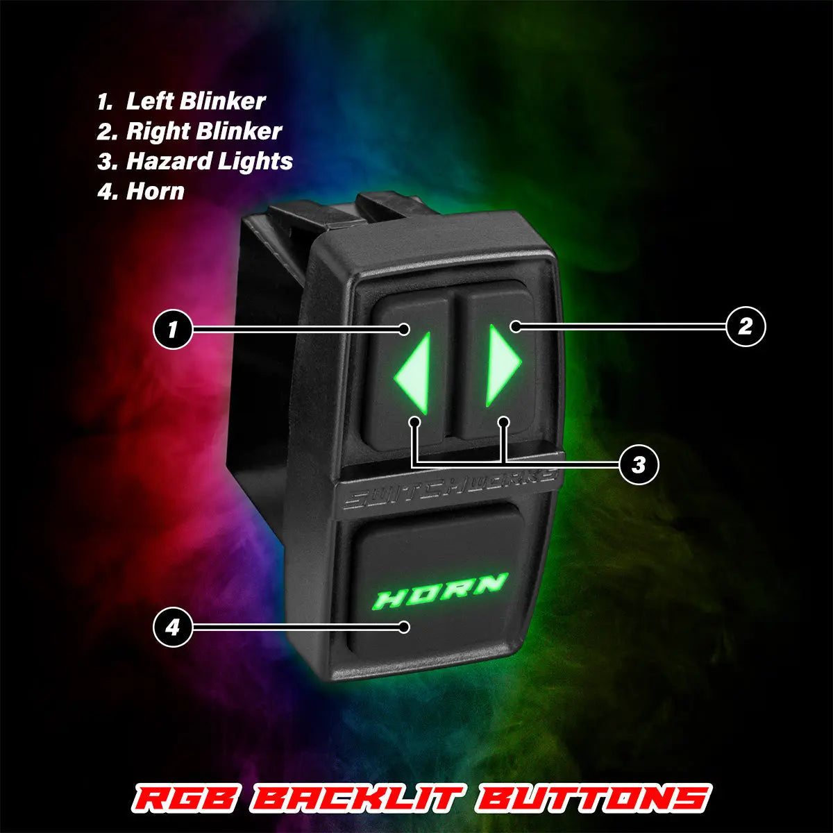 Turn-Signal Plug-&-Play Kit | 2026 Kawasaki® Teryx H2 | Sequential Front LED Lights w/Taillight Integration SWITCH Works