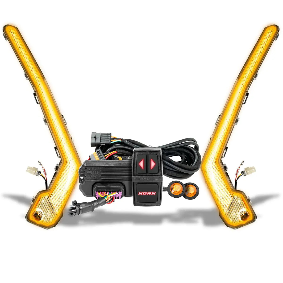 Turn-Signal Plug-&-Play Kit | 2017-2026 Can-Am X3 | Sequential Front Fang Lights w/Taillight Integration SWITCH Works