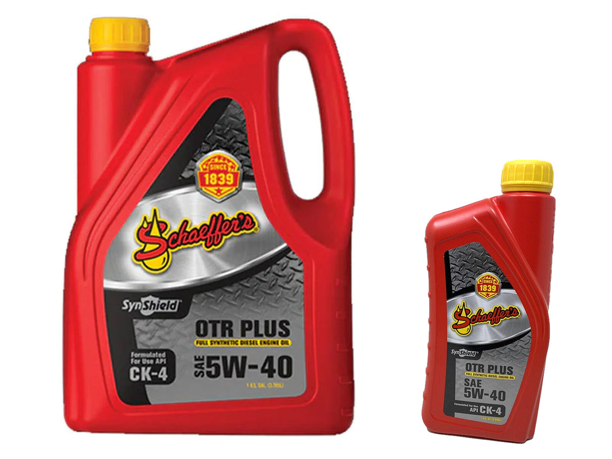 Schaeffers SynShield OTR Plus 5W-40 Full Synthetic Diesel Engine Oil Schaeffers