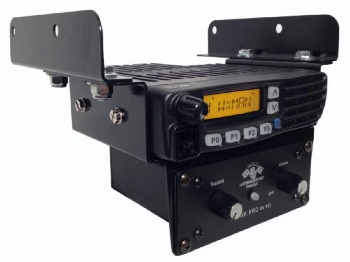 PCI Race Radios Polaris RZR No-box ICOM Radio and Intercom Bracket