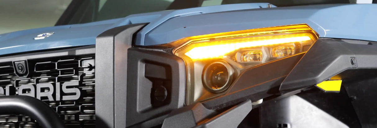 Headlight Replacement with Integrated Turn Signals for Polaris Xpedition - Pair Corbin Custom Works LLC