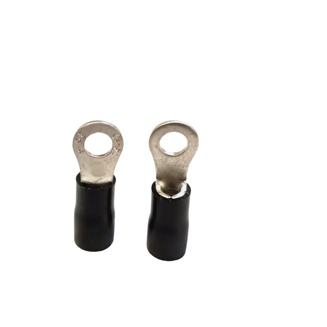 14-12 VINYL RING TERMINAL ELECTRICAL CONNECTOR BLACK YOU CHOOSE SIZE ACDCWIREANDSUPPLY
