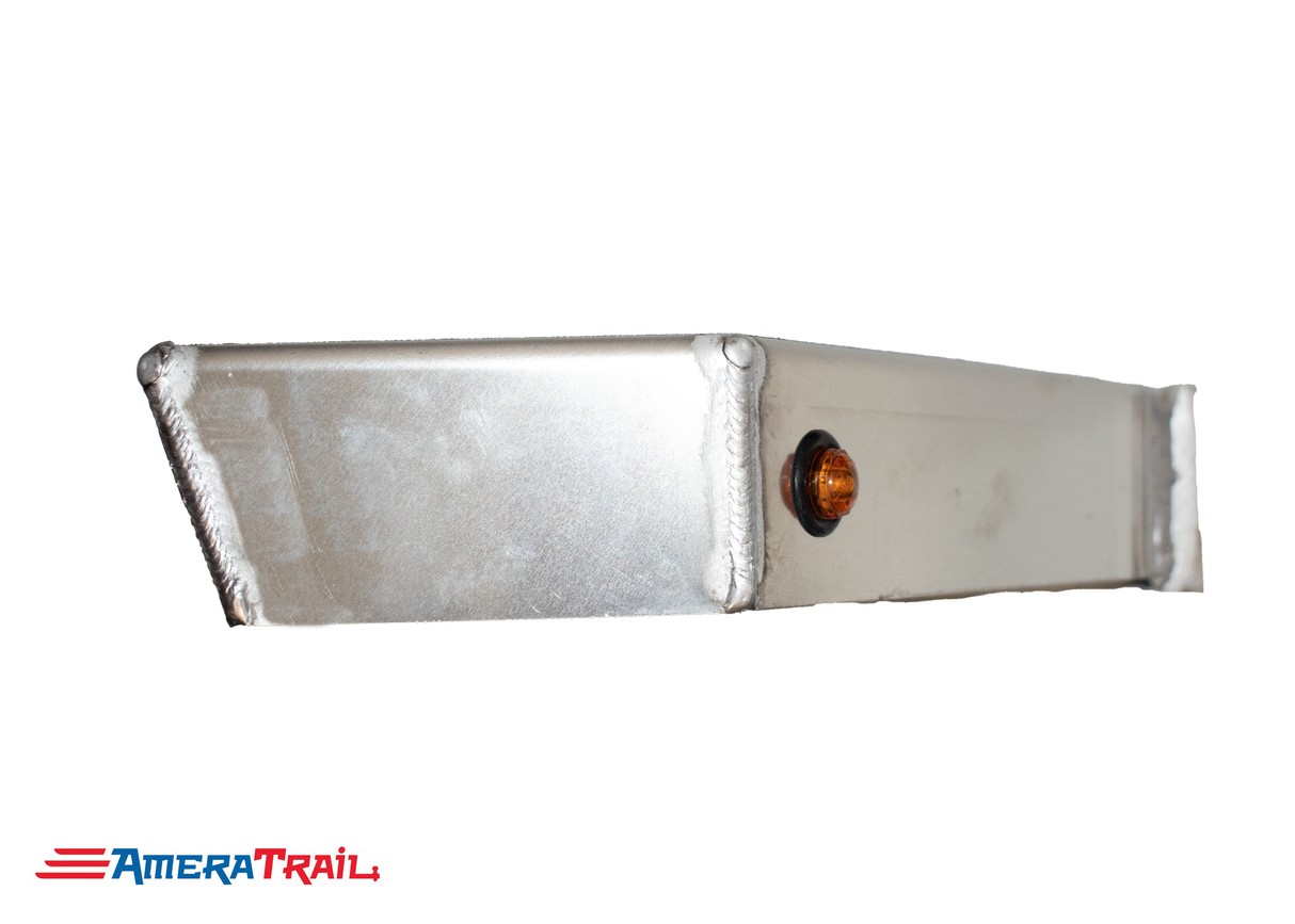 Classic Front STARBOARD Side I Beam Trailer Step, Secures Fender, Includes Non-Skid Reflective Tape, and Led Light