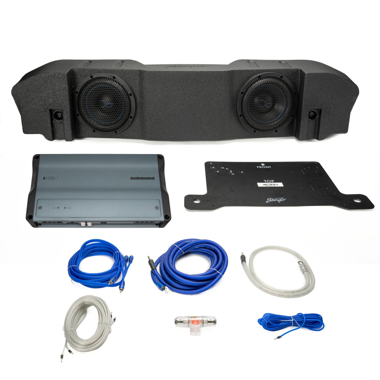 Stinger Plug & Play Mono Amp & Sub Bundle I '20- '23 Jeep JT Gladiators