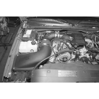 Ram-Air Cold-Air Intake System, Dry Filter for use with 2006-2007 Chevy/GMC 6.6L, LLY/LBZ Far From Stock - Meyer Distributing
