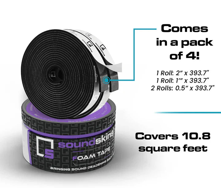 SoundSkins SSK-Tape | Foam Tape Sound Deadening Kit | Universal Fitment