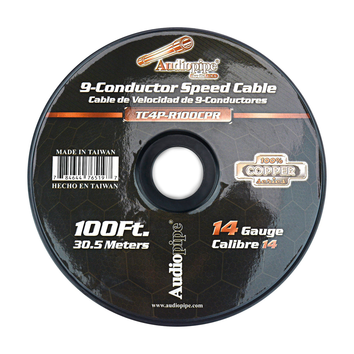 9-Conductor Speed Cable (TC4P-R100CPR) Audiopipe