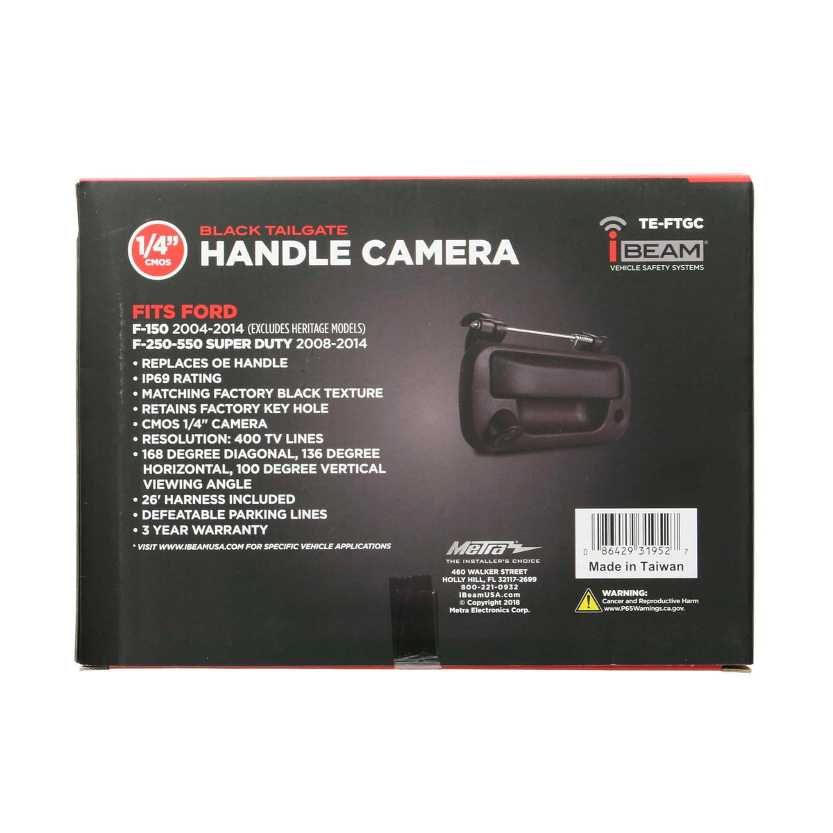 iBeam TE-FTGC Ford Factory Replacement Tailgate Handle Camera iBEAM