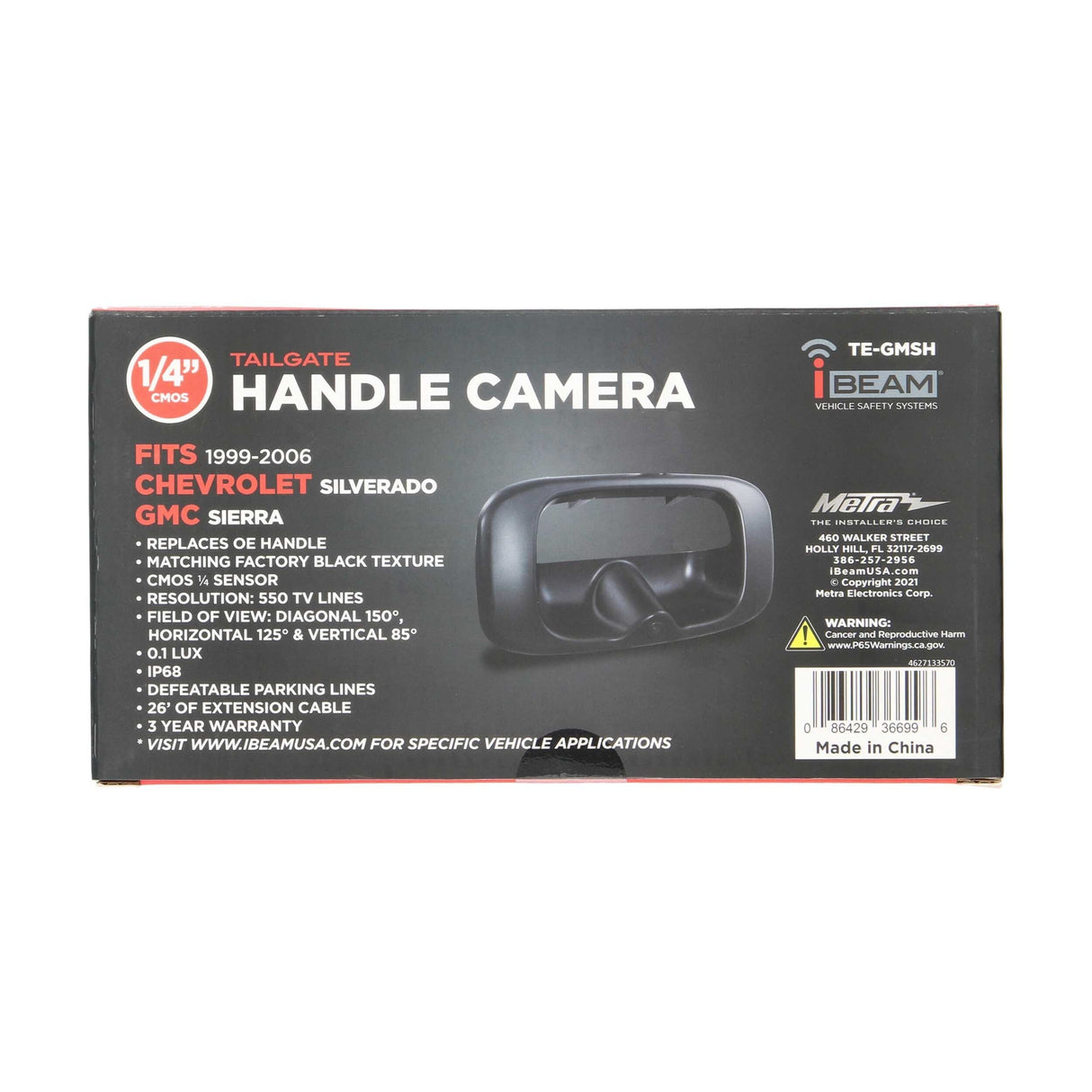 iBEAM TE-GMSH Chevrolet Silverado GMC Sierra Tailgate Handle Camera 99-06 iBEAM