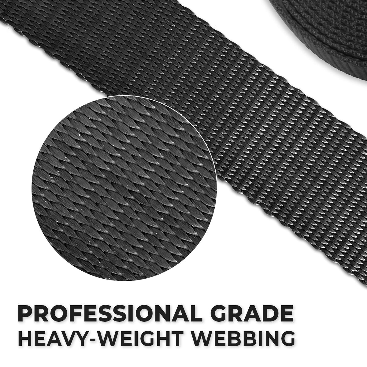 4-Pack Heavy-Duty 1.5-in x 15-ft Ratchet Tie Down Straps with S-Hooks