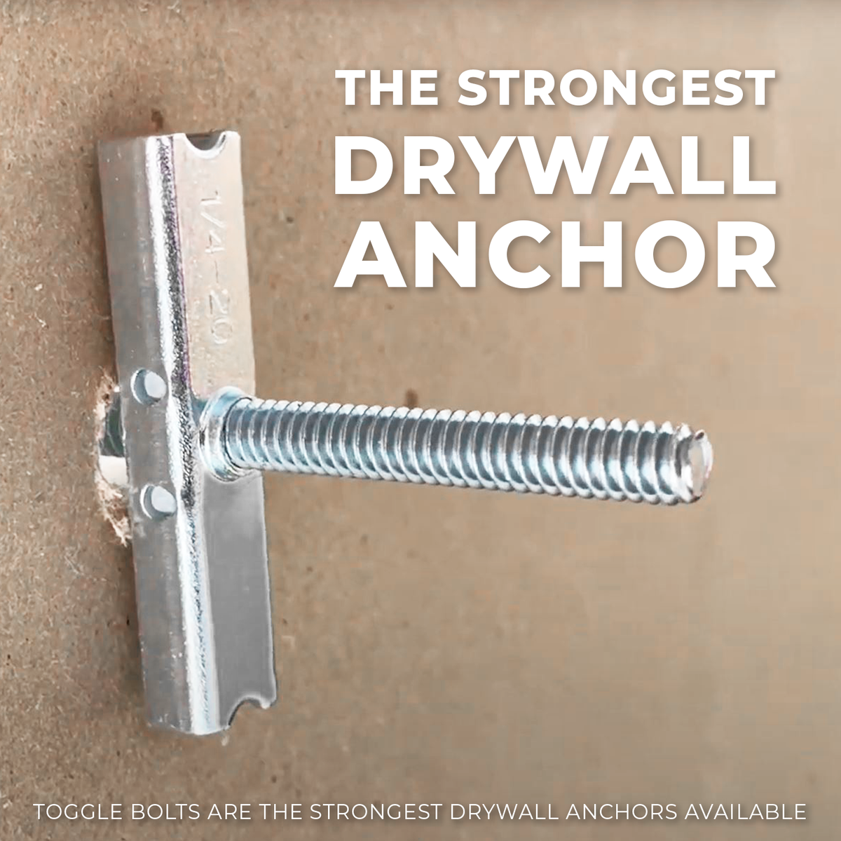 400-Pack 3/16"-24 Quick Channel Toggle Anchors with Bolts