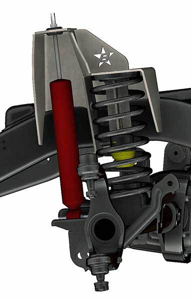 Jeep Wrangler TJ and LJ Front Frame Coil and Shock Towers