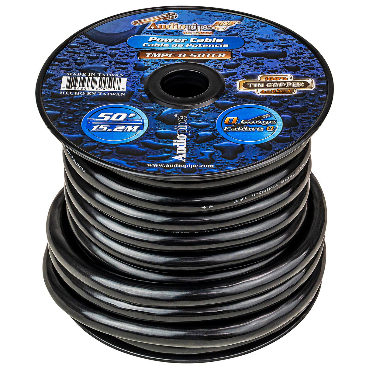 Marine 0 Gauge Power Cable (TMPC-0-50TCB) Audiopipe