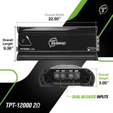 TPT-12000 2 Ohm Amplifier Timpano Audio