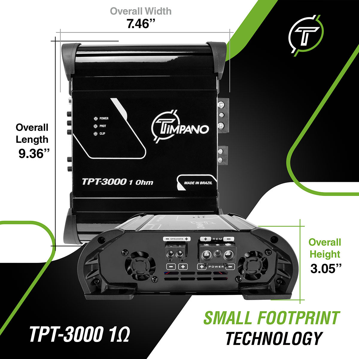 TPT-3000 1 Ohm Amplifier Timpano Audio
