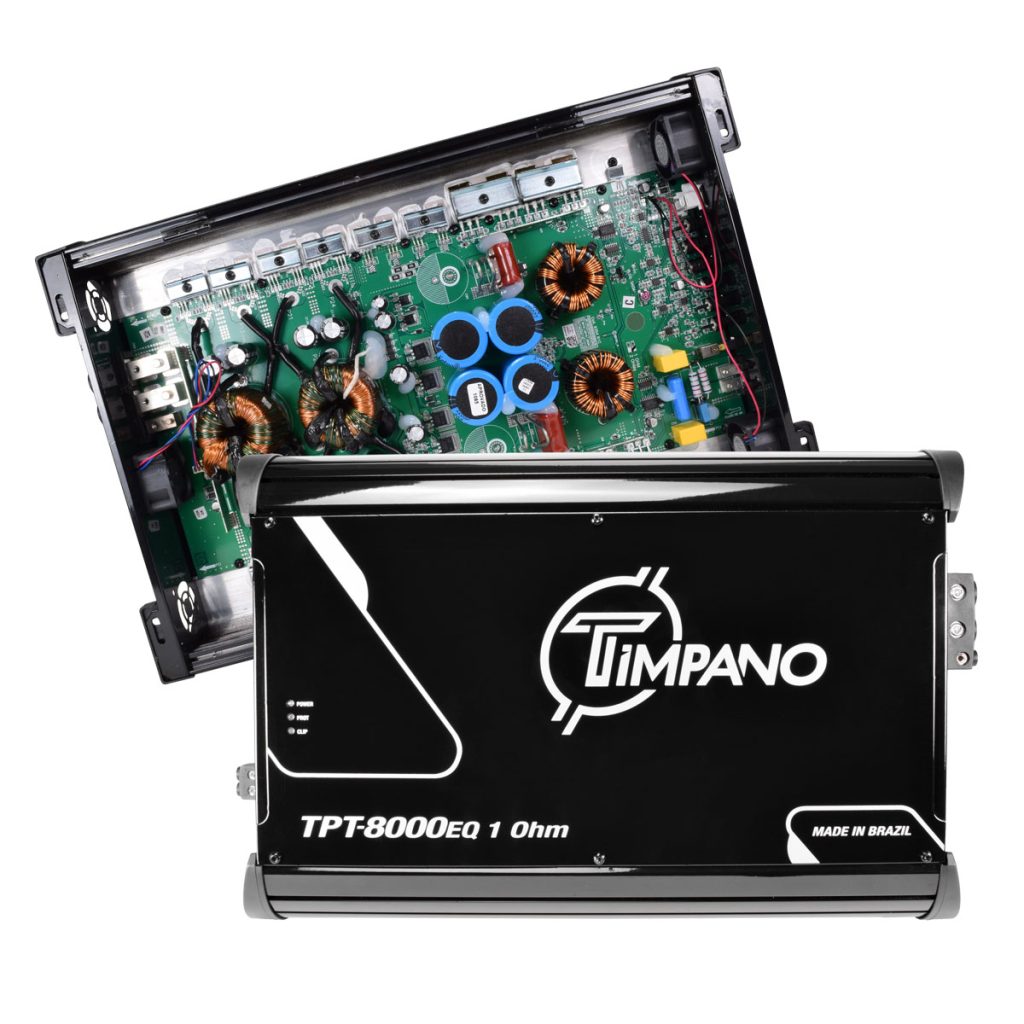 Timpano 1 Channel TPT-8000EQ 1 Ohm Car Audio Amplifier Timpano