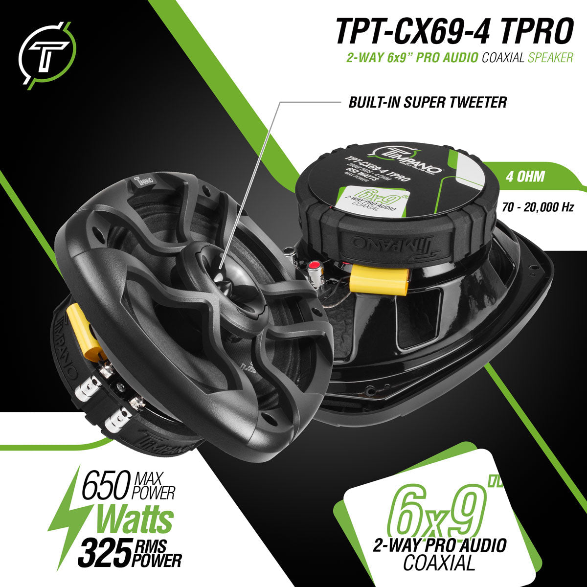 TPT-CX69-4 TPRO Coaxial Timpano Audio