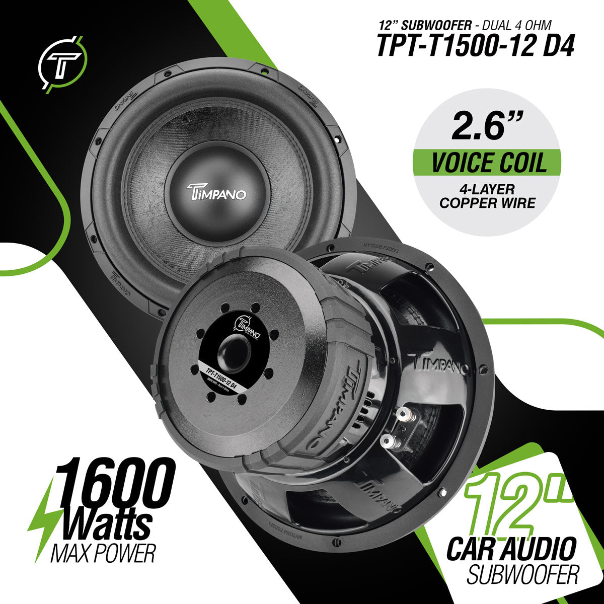 TPT-T1500-12 D4 Subwoofer Timpano Audio